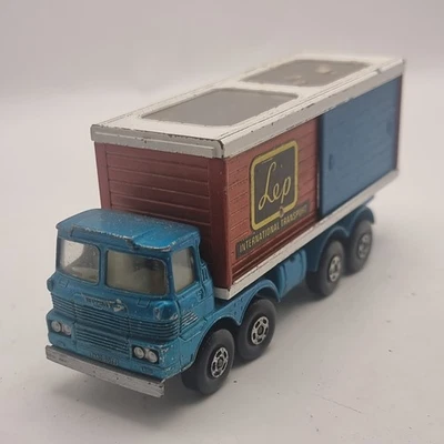 De colección 1971 Lesney Matchbox Superkings Scammell Lep Freight Liner K-14 Die Cast Foto 1 de 4