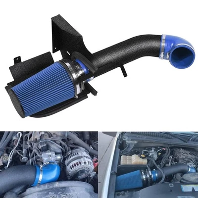 4" Black Cold Air Intake+Heat Shield Kit For 99-06 GMC/Chevy V8 4.8L/5.3L/6.0L - Bild 1 von 4