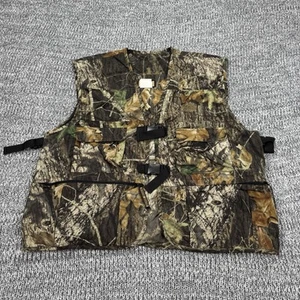 Sports Afield Vest Mens Large Mossy Oak Breakup Camo Nylon Buckle Hunting Shoot - Picture 1 of 9