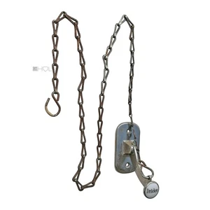 Toilettenspülung antik Jugendstil Messing vernickelt alt mit Kette - Bild 1 von 1