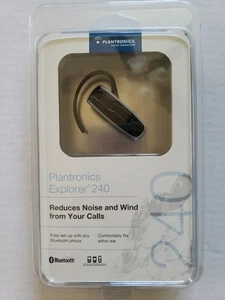 Plantronics Explorer 240 Black Ear-Hook Hands Free Bluetooth Headset-Sealed - Photo 1 sur 6