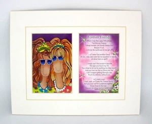 SUZY TORONTO'S Tingle Heart Forever Friends Print & Poem - Picture 1 of 5