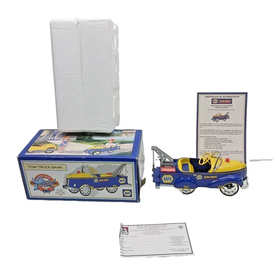 NAPA Pedal Car Bank Gendron Tow Truck Replica 1999 Crown Premiums w box - Image 1 of 4