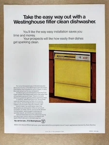 1970 Westinghouse Filter Clean Dishwasher vintage print Ad - Picture 1 of 1