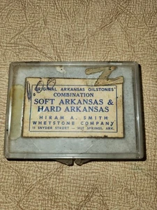 Original Arkansas Ölsteine hart & weich - Hiram Smith Whetstone Co. Hot Springs - Bild 1 von 9
