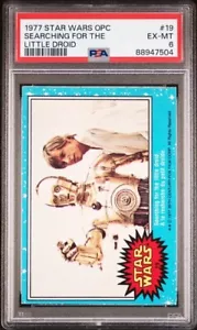 1977 O-Pee-Chee OPC Star Wars #19 Searching for the little Droid PSA 6 EX-MT - Picture 1 of 2