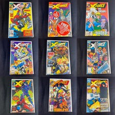 (Lot Of 9) X-Force No. 15, 1 (sealed), 19, 20, 21, 22, 23, 24, 25 Marvel 1991