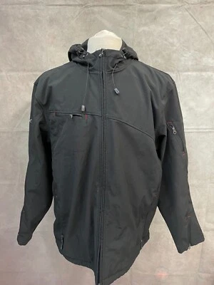 Port Authority Men's Black Full Zip Hooded Jacket Size XL - Image 1 of 4