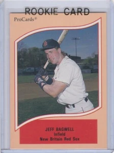 JEFF BAGWELL ROOKIE CARD 1990 ProCards New Britain Red Sox RC HOUSTON ASTROS! - Picture 1 of 2