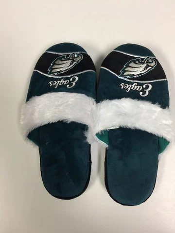 Philadelphia Eagles Womens Stripe Logo Slippers (X-Large) Cover