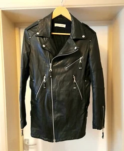 Whistles 100% Butter Soft Leather Biker Jacket Black UK 10 RRP£395 3/4 - Picture 1 of 6