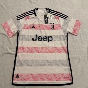 2023-24 Adidas Herren Juventus Weiß Away Authentic Version Fußball Trikot Große L - Bild 1 von 10