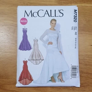 McCall's Schnittmuster M7320 Damen Hochzeit langes Kleid - Größe 6 ~ 14 - ungeschnitten - Bild 1 von 2