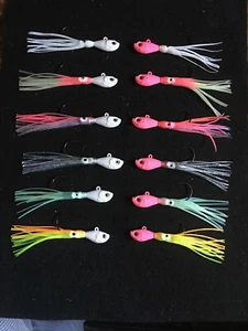 1/2oz, 3/4oz, 1oz, 1 1/2oz Man Cave Fluke/Bass Bucktail Jigs 1pc  - Bild 1 von 26