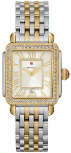 New Michele Deco Madison Mid Diamond Two Tone Gold MWW06G000002 29mm Watch - Picture 1 of 3