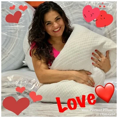 Almohada de bambú ajustable tamaño queen, funda extraíble y bolsa de viaje impermeable  Foto 1 de 4