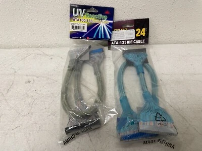 UV Hard Drive Computer Cable ATA100/133 Rounded Wire Cord System Board Primary - Image 1 of 4