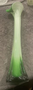 Vintage Murano Jack in der Kanzel Calla Lilie italienische Kunst Glas Vase 15" - Bild 1 von 10