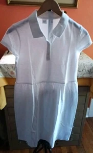 gap kids girls size 14/16 Polo Dress Short Sleeved White - Picture 1 of 9