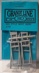 Grandt Line HO #5197 Doors -- Rio Grande Southern Ophir Depot Style 36 x 84" pkg - Picture 1 of 1