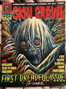 Art of Skinner signed Skin Crawl Horror Comic black and white edition - Picture 1 of 6