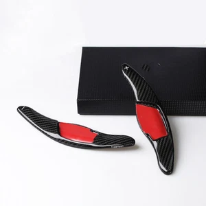 1Pair Black Carbon Fiber Steering Wheel Paddle Shifter Fit For Toyota Camry New - Picture 1 of 8