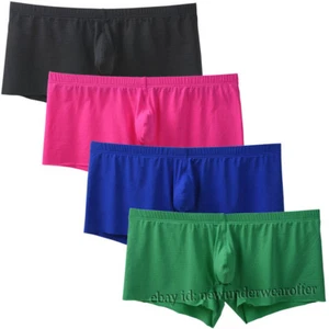 Calzoncillos boxer de nailon elásticos sin costuras para hombre ropa interior pantalones cortos cómodos ultrafinos - Imagen 1 de 8