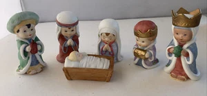 6 Vintage Enesco Morehead 1990 Nativity Setx - Picture 1 of 10