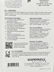 Soundtraxx TSU-PNP8 Tsunami2 GE Diesel Sound decoder, 2 amp PNP style - Bild 1 von 2
