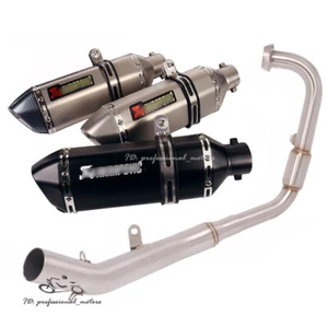 Silenciador tubo frontal de escape de sistema completo 370 mm para Voge LX300R LX300RR 2021-2023 - Imagen 1 de 12