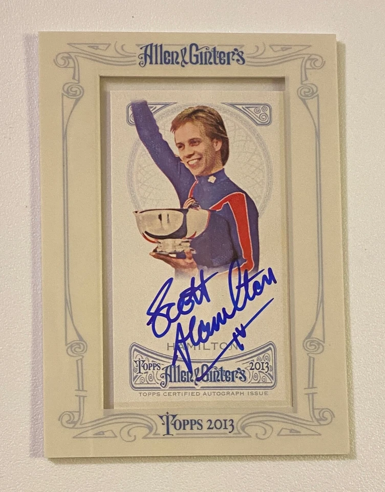 Scott Hamilton Olympics Gold 2013 Topps Allen&Ginter Signed Auto Team USA #P1099 - Image 1 of 1