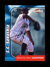 1999 TEAM BEST C.C. SABATHIA #44 INDAINS HOF SIGNED AUTOGRAPH