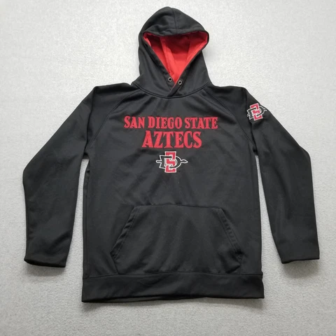 San Diego State Aztecs Hoodie Men Large Black Embroidered Logo Stadium Athletics Cover