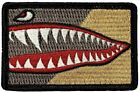 MiltacUSA Warhawk Shark Teeth 3,0 X 2,0 patch fixation « crochet »
