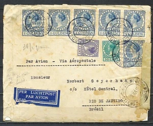 Fl. 6,60 VETH CF AMSTERDAM23.VI.1933 L.P. RIO DE JANEIRO 29.JUL.933        Ro545 - Foto 1 di 2