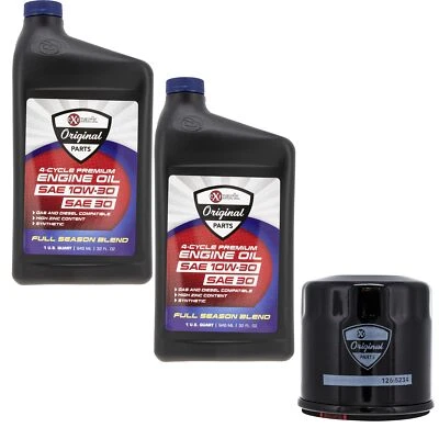 Exmark Engine Oil 2 Quarts and Filter Kit Quest Radius E S Series 135-2566 - Image 1 of 3