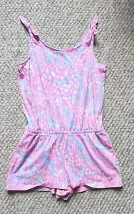 Pagliaccetto Lilly Pulitzer Cady rosa sorbetto alta quota bambina 8-10 - Foto 1 di 6