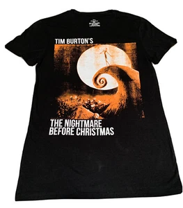 NEU Tim Burton's The Nightmare Before Christmas schwarzes Herren-T-Shirt Größe Large - Bild 1 von 7
