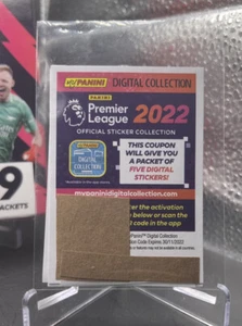 PANINI 2022 Premier League Digital “Stickers”Collection (5) per code card - Picture 1 of 4