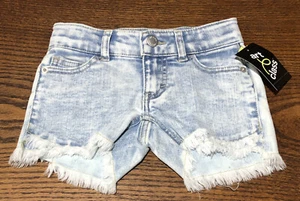 Pantaloncini jeans sfilacciati Art Class denim invecchiato HTF - Foto 1 di 5