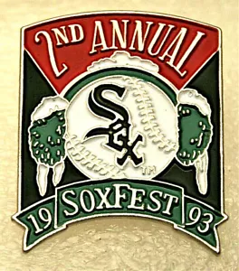 Spilla squadra di baseball 1993 Chicago White 2° Annual SoxFest MLB nuova - Foto 1 di 5