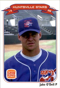 1998 Huntsville Stars Team Issue #18 Jake O'Dell Carmel California Baseball Card