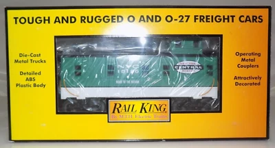 Rail King MTH Trains New York Central Offset Steel Caboose #18186 Item #30-77186 - Image 1 of 2