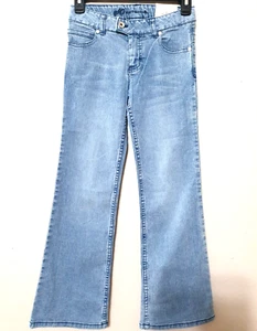 SO Girls Jeans Size 14 26x27 Adjustable Waist Denim Blue Embroider Embelish NWT - Picture 1 of 12