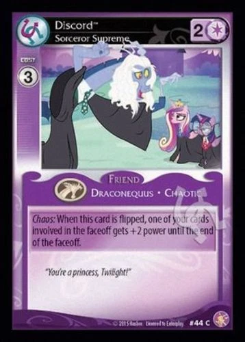 My Little Pony Absolute Discord Discord, Sorceror Supreme x3 - 44 -  MLP CCG  - Image 1 of 1