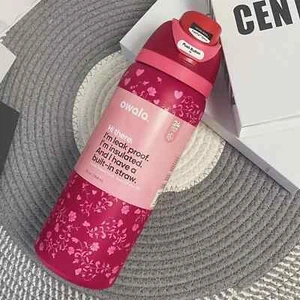 32OZ Owala FreeSip Water Bottle Love Letter Special Edition PINK - 2025 NEW - Picture 1 of 4