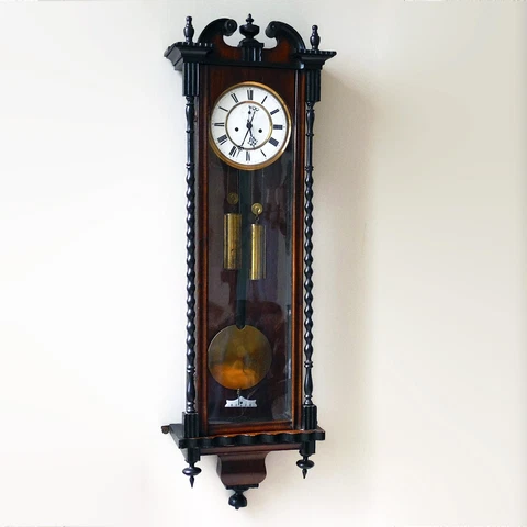 MID 19TH CENTURY AUSTRIAN BIEDERMEIER VIENNA REGULATOR 44 INCHES Cover