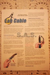 PS AUDIO OEM PRODUKTBROSCHÜRE - LABORKABEL HANDBUCH - NEUWERTIG/NEU! - Bild 1 von 2
