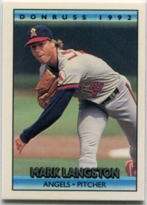 1992 Donruss Cracker Jack (Series Two) #20 Mark Langston California Angels - Picture 1 of 2