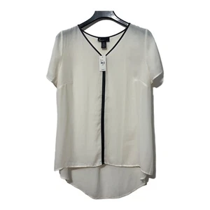 Neu mit Etikett Lane Bryant Damen Shirt Übergröße 18/20 durchsichtig V-Ausschnitt Orig 49 $ Unternehmensarbeit - Bild 1 von 5